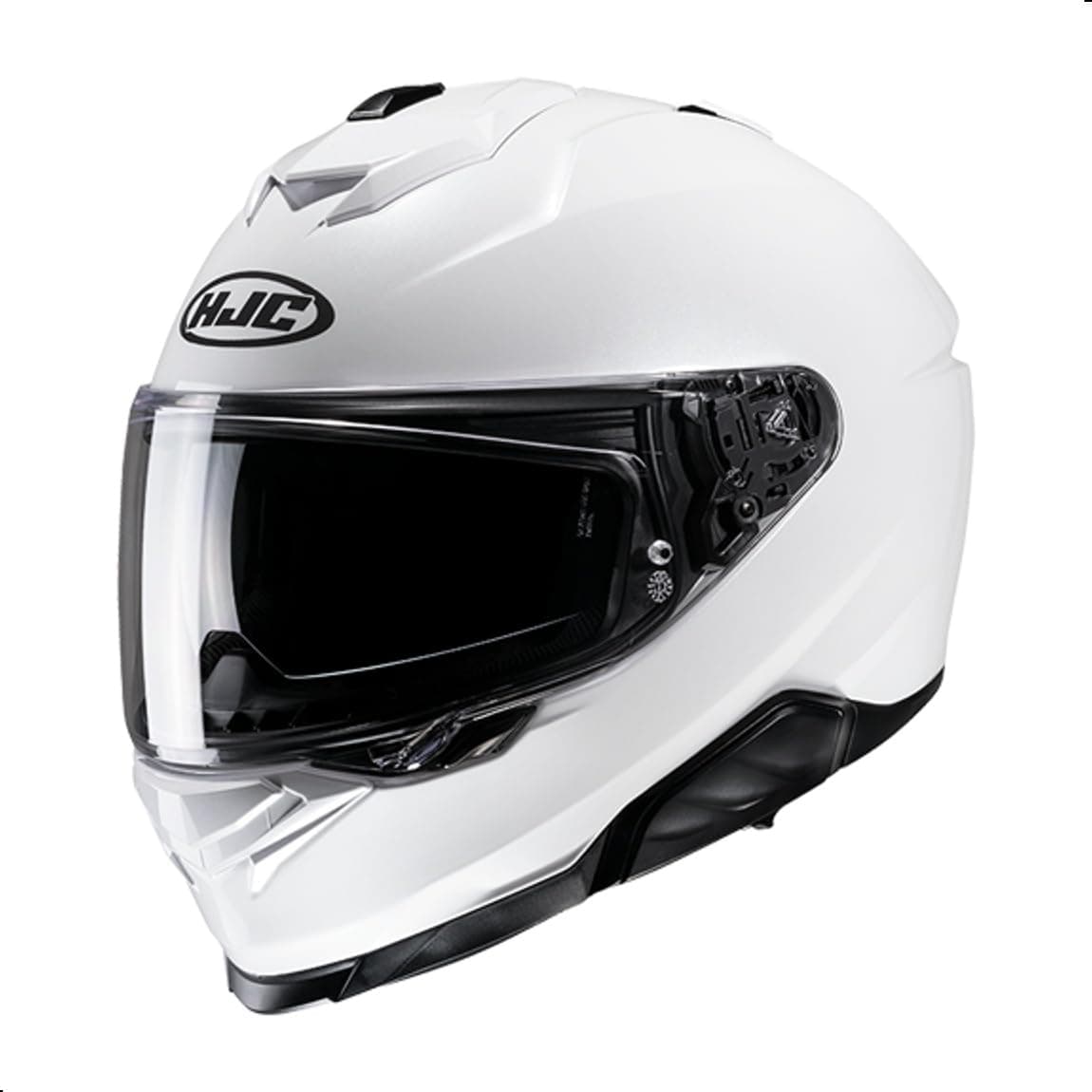 HJC i71 Solid Full Face Motorcycle Helmet with HJ-38 Pinlock Shield, DOT Approved (White, XX-Large)