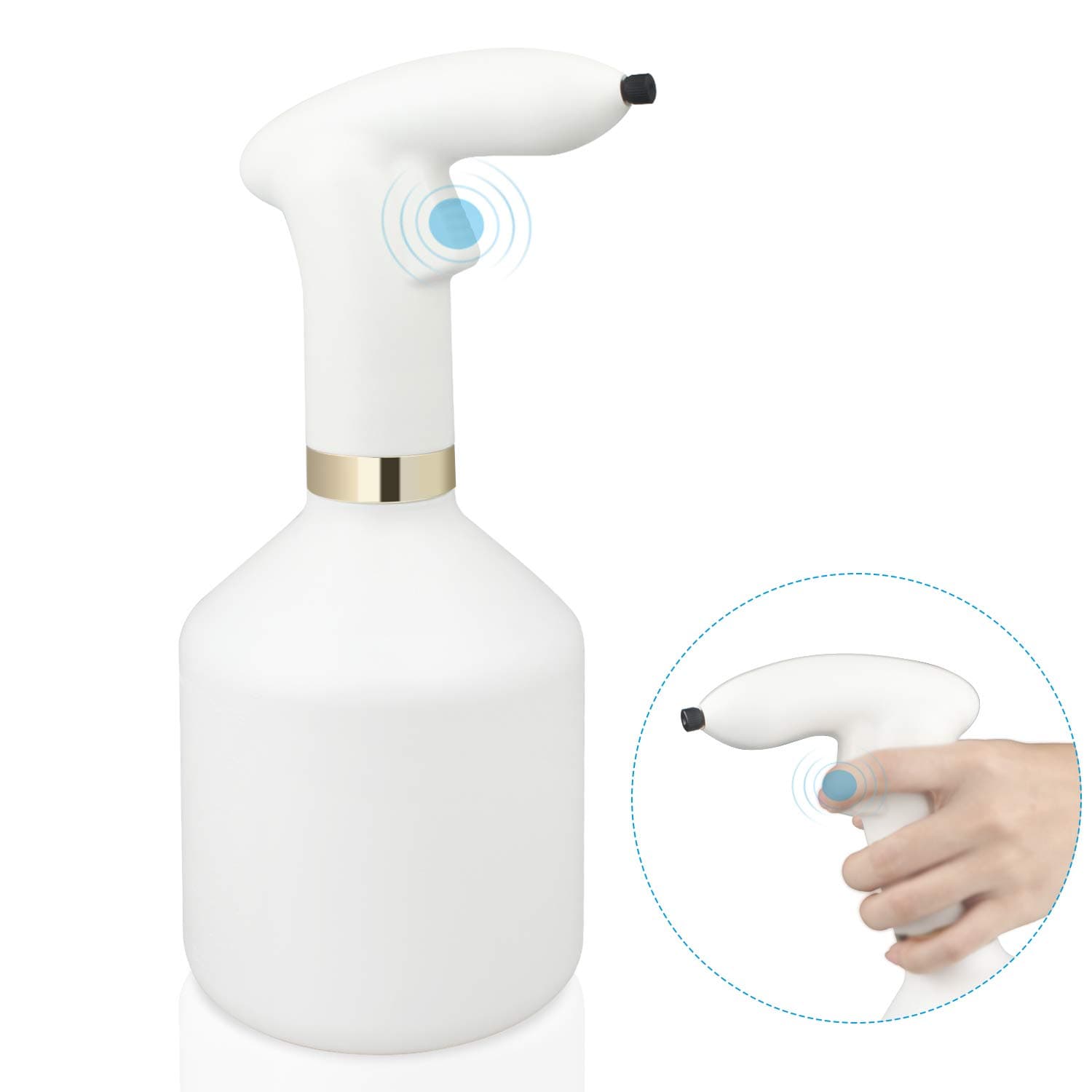 Landrip Electric Sprayer,Touch Control Automatic Spray Bottle,1-Liter,USB Charging and Adjustable Nozzle,Multi-Purpose for Gardening, Fertilizing, Cleaning & General Use Spraying