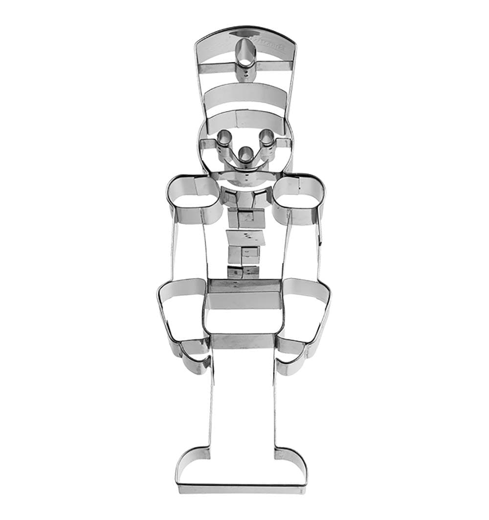 RBV Birkmann Cookie Cutter Nutcracker Size XXL/18.5 cm, Stainless Steel, Silver, 18.4 x 6.8 x 2.4 cm