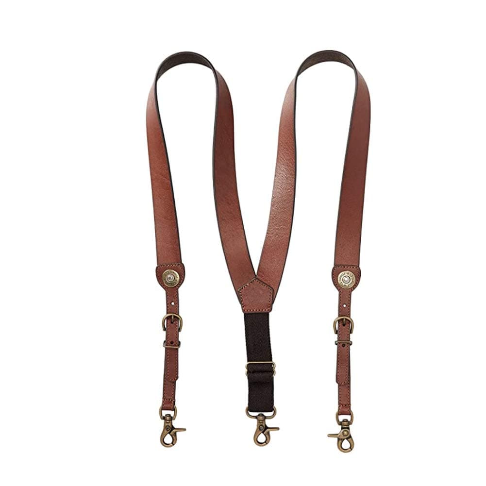 Men's Shot Shell Leather Suspender