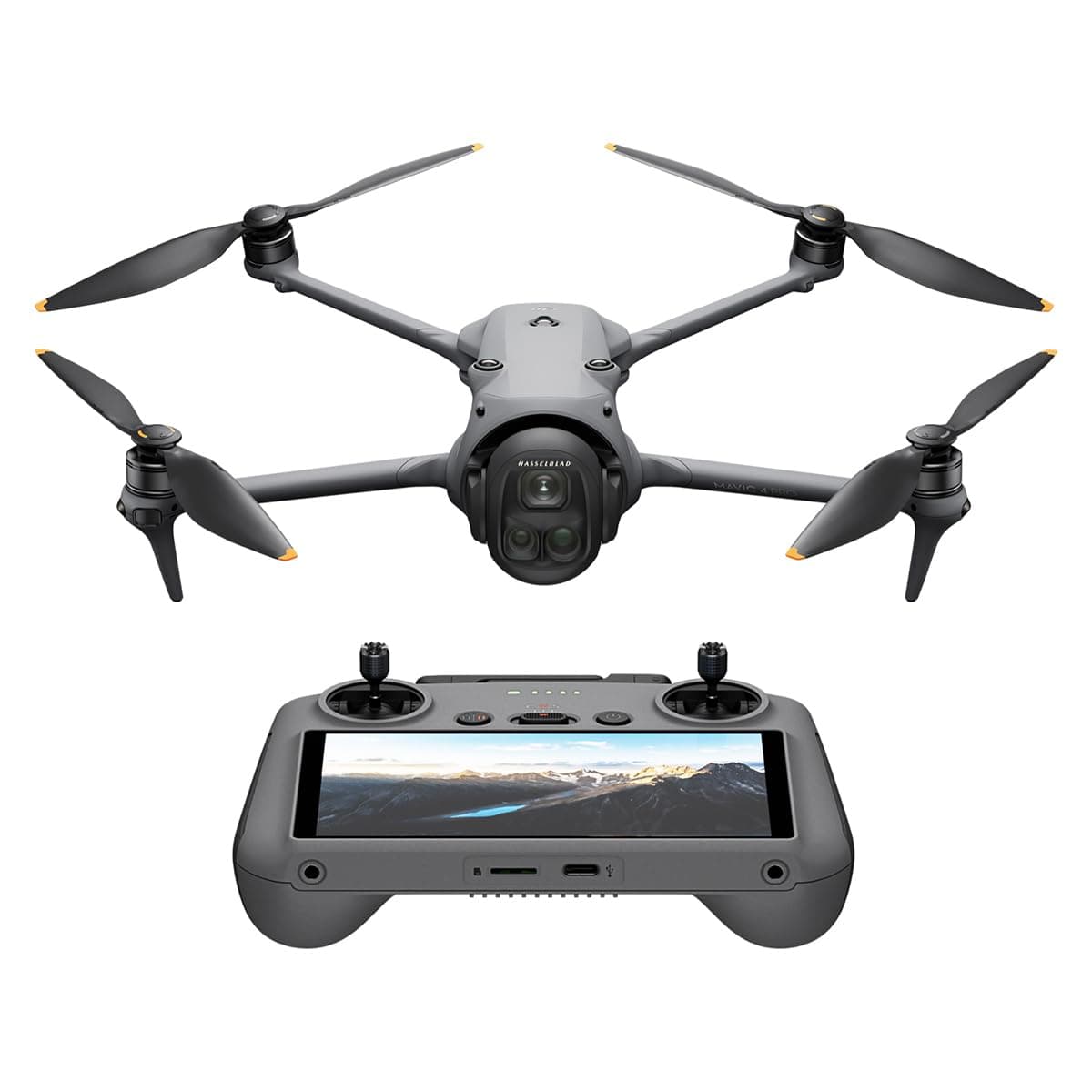 Mavic 4 Pro Drone with DJI RC 2, Flagship Tri-Camera Drone with 100MP 4/3 CMOS Hasselblad Camera, for Professionals, 30km/18.6mi Video Transmission, 51-Min Max Flight Time