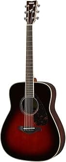 FG830 Solid Top Acoustic Guitar, Tobacco Sunburst