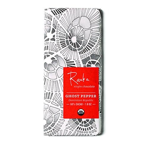 Raaka Chocolate Bars, Ghost Pepper, 1.8 Ounce (Pack of 12)