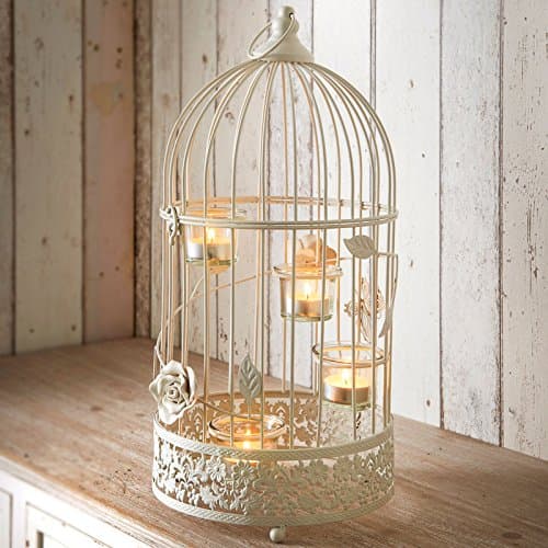 Large vintage Lantern With 4 Glass Tea Light