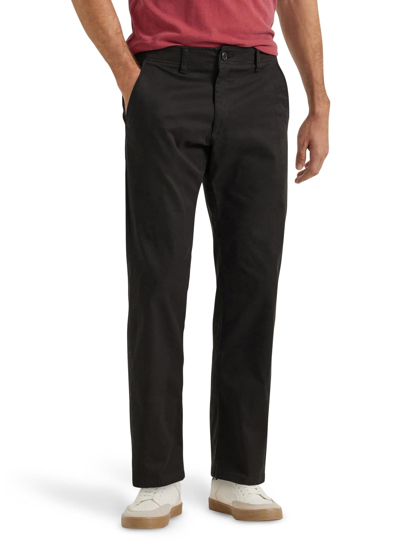 Lee Men's Extreme Motion Flat Front Regular Straight Pant