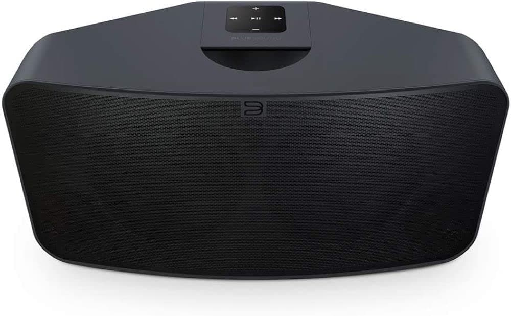 Bluesound Pulse 2i Wireless Multi-Room Smart Speaker with Bluetooth - Black - Compatible with Alexa and Siri