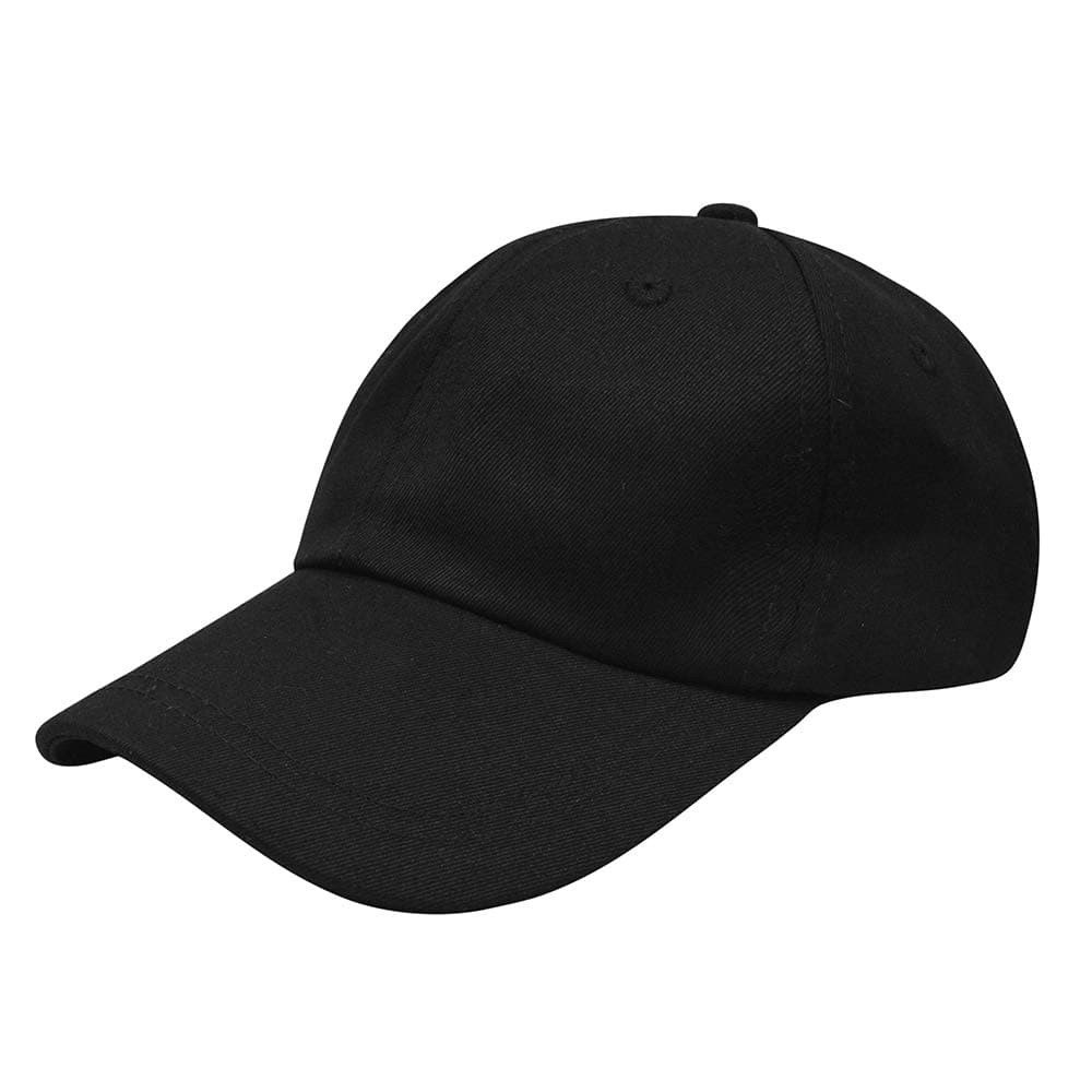 DISHIXIAOUnisex Baseball Cap, Plain Cotton Dad Cap Adjustable Back Strap Low Profile Sport Hat Twill Baseball Cap