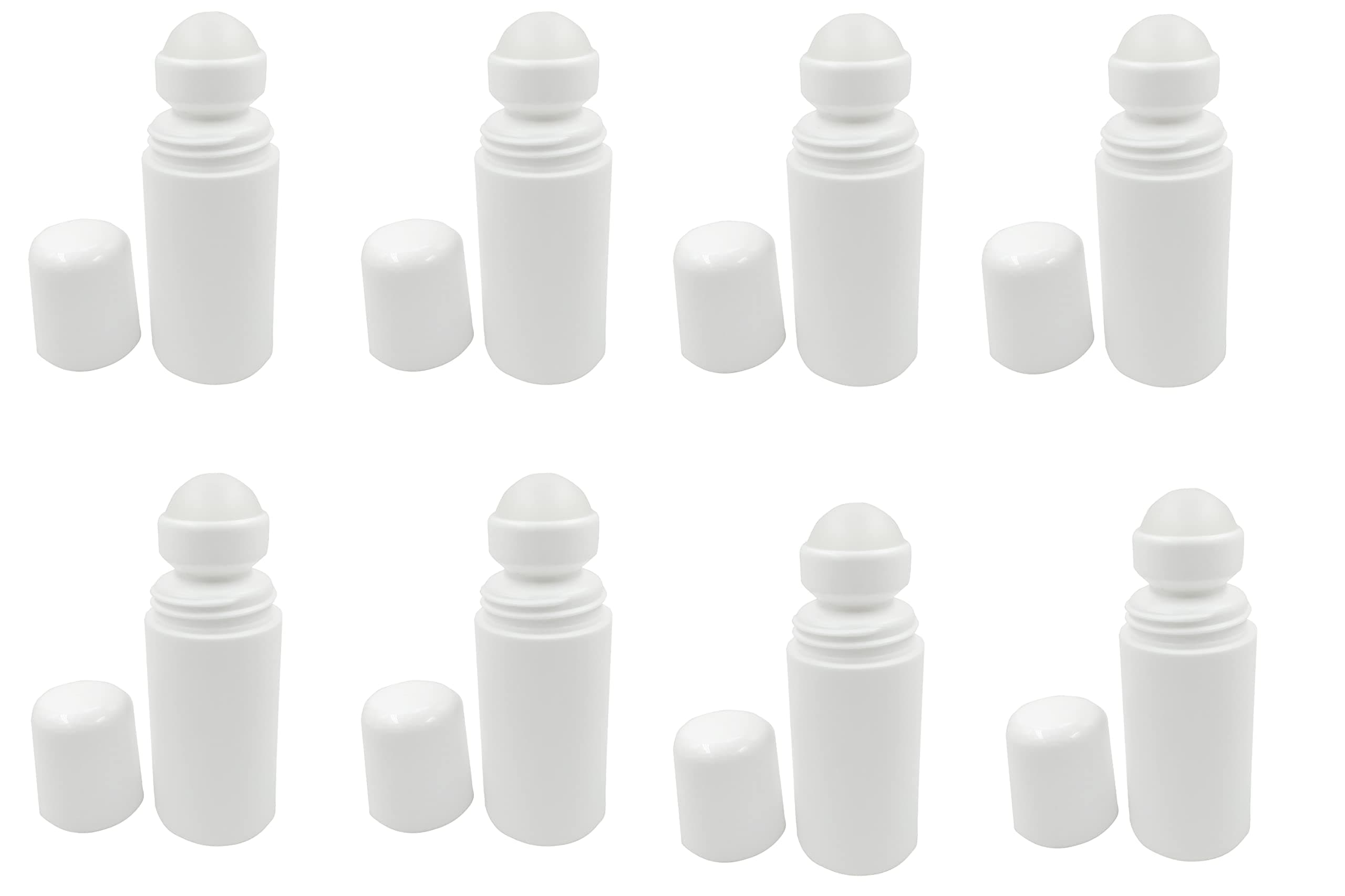 Hunky Dory 10pcs 50ml Empty Plastic Deodorant Roll on Containers Lip Balm Tubes for Lipstick, Crayon,chapstick,homemade Lip Balm, Beauty use