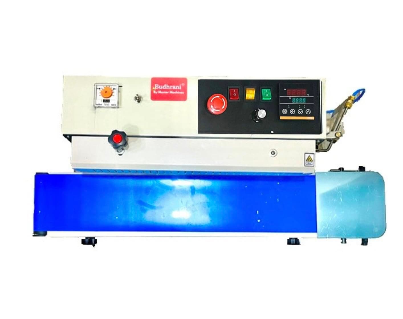 By Master Machines Heavy Duty Continuous Horizontal Ms Band Sealer With Nitrogen Flushing Kit, Automatic Band Sealing Machine, Automatic Packaging Machine - 1 Year Warranty Mm - 10