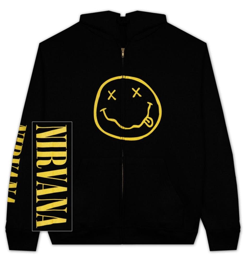 Zip Hoodie: Nirvana - Smile Size XL