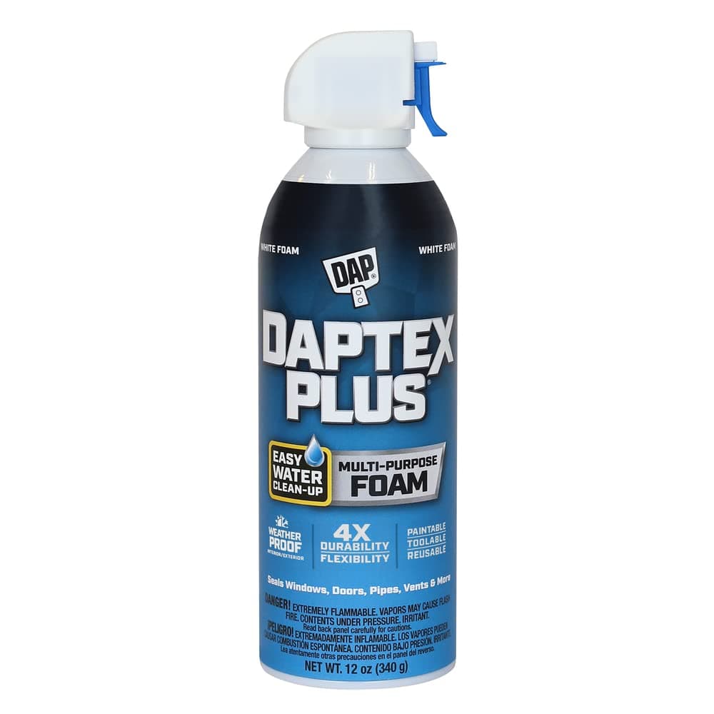 DAPtex Plus Multi-Purpose Latex Foam Sealant, White, 12 Oz (7079818836)