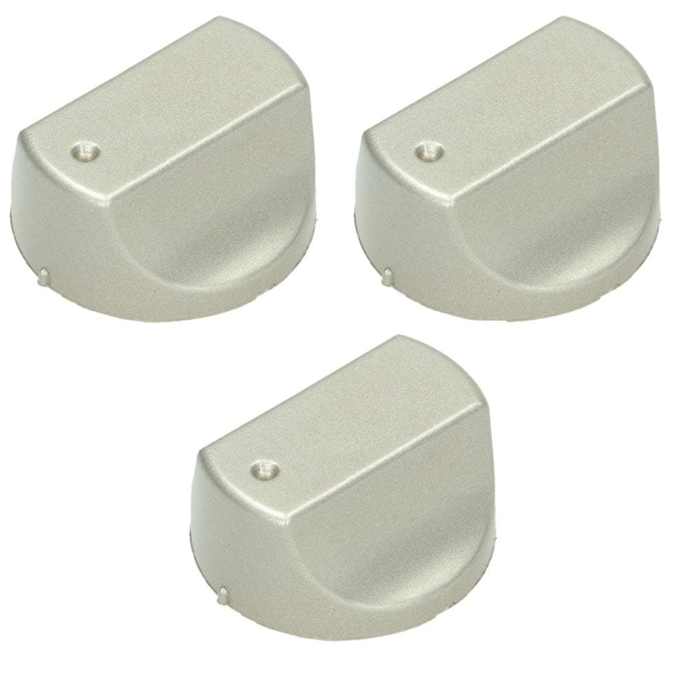 Find A Spare 3 Pack Hot-Ari ix Silver Control Switch Knobs For Hotpoint DHS53CX 068601 DHS53X UHS53X 068610 AristonFH 21 IX FH 21 IX S FH 51 IX CN Alternative to C00298879