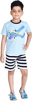 Boys Cotton Half Sleeve T-Shirt and Shorts Set