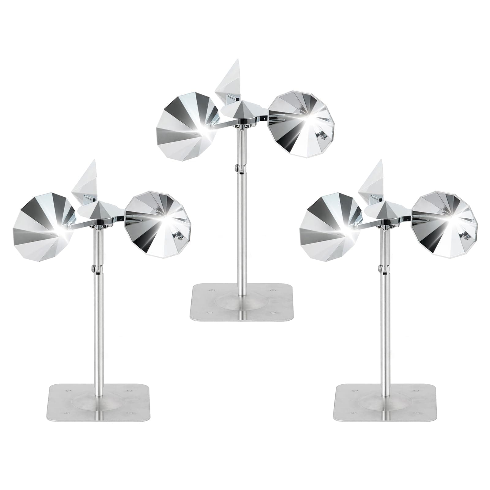 OFFO 3 PCS Bird Scare Reflective Device, Bird Reflector Keep Pigeon Woodpeckers and Sparrows Away for Outdoor Use Boats Roofs Gardens