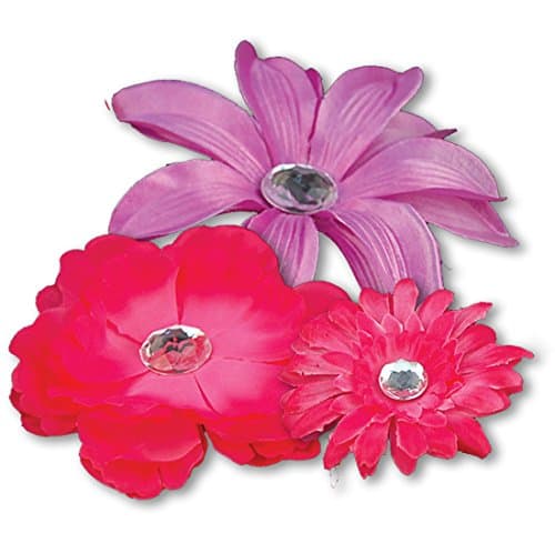 3 Magnetic Flowers: Hot Pink