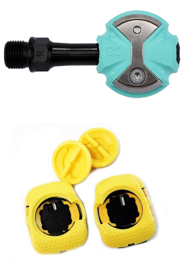 SpeedPlay Zero Cr-Mo Whale Cable Cleats Celeste, 61230 Pedals Pedal Set, Green, Uni