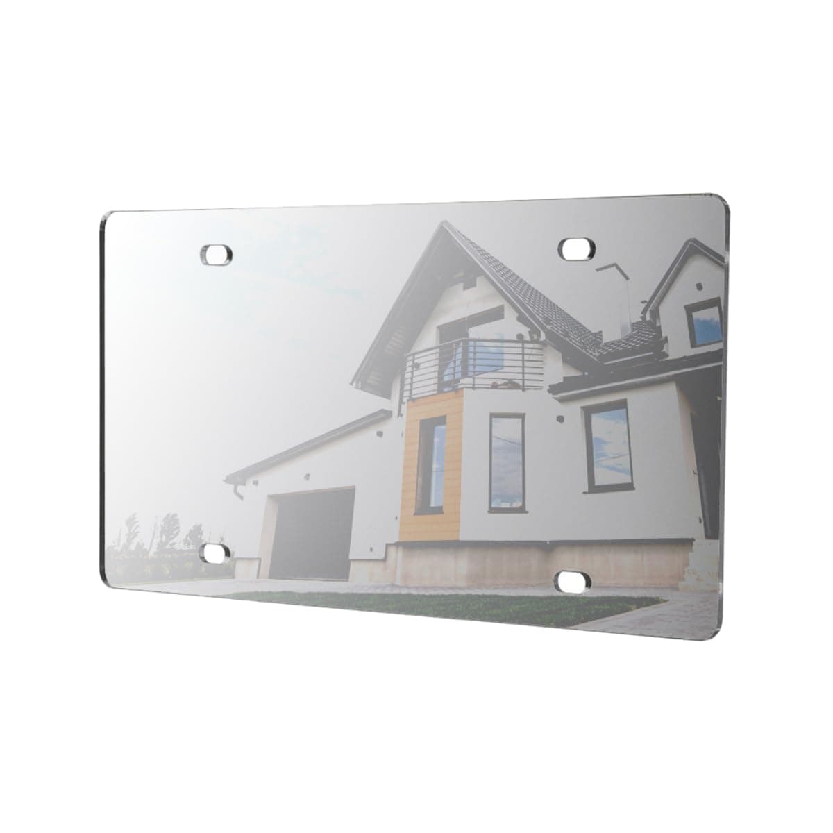 Acrylic Mirrored License Plate for Customizing Your Vehicle DIY Projects Reflective 12" x 6" for Cars Trucks and SUVs On The Go Advertising or Personalization Plate by Marketing Holders