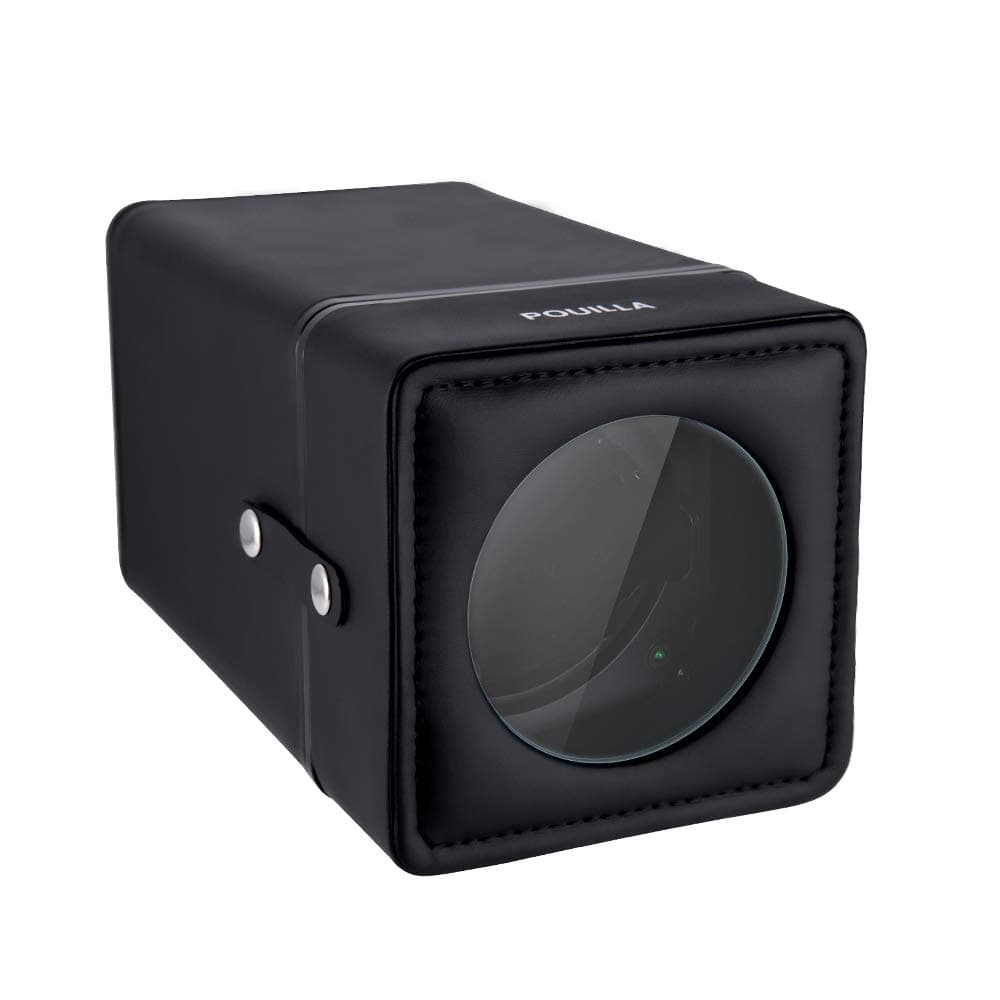 Automatic Single Watch Winder PU Leather Black with 3 TPD Modes Inspiration