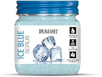 Ice Blue Scrub For Face & Body (380 Ml) | All Skin |Cleanser Scrub For Deep Exfoliation | Dead Skin Remover| Tan Removal | Blackhead Remover