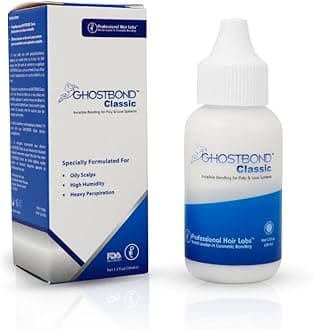 - GHOSTBOND Classic Hair Replacement Adhesive 1.3oz - Invisible Wig Bonding Glue: Water & Oil-Resistant, Non-Toxic, Strong Hold For Secure and Natural-Looking Poly & Lace, Wigs & Toupee Systems