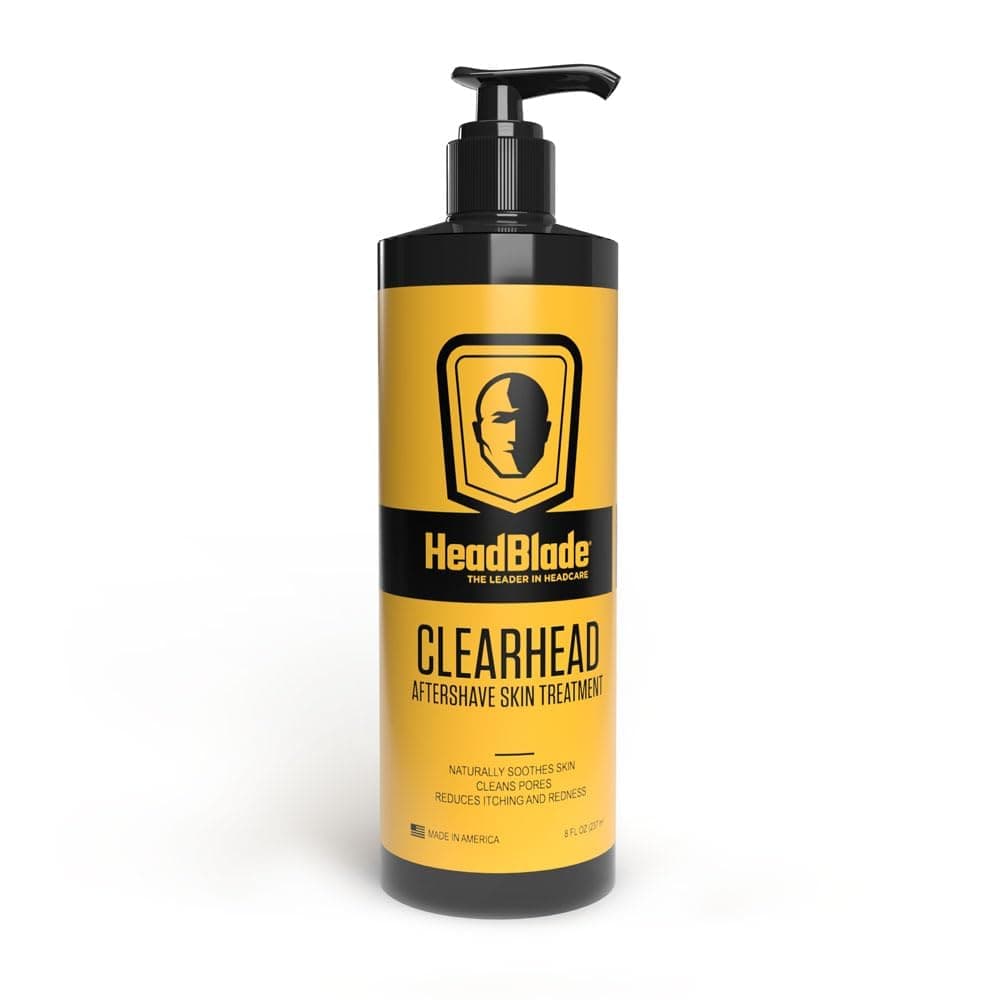 ClearHead Men's Refreshing Post Shaving Aftershave Lotion Help prevent Ingrown Hair & Irritation - 8 oz with Pump