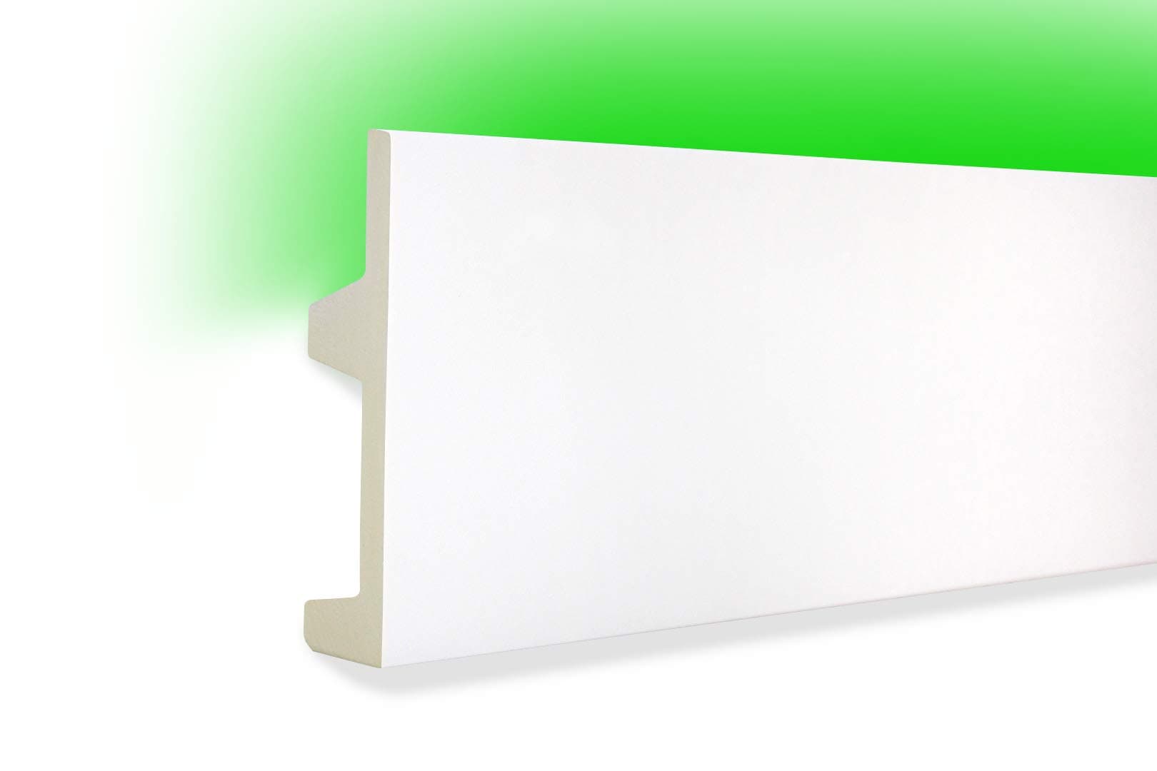 2 Metre PU Plaster Profile Plaster Molding Strip Light LED Stucco 102x25mm, KF504