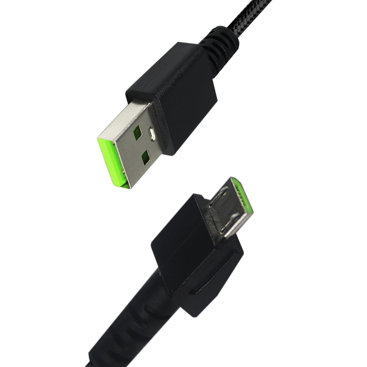 Aiivioll Wireless Mouse USB Charging Cable 1.8M for Razer Viper Ultimate, Basilisk Snake Ultimate, Viper V2 Pro, Viper Professional with Nylon Braided Cable, Durable and Fast Charging (Black)