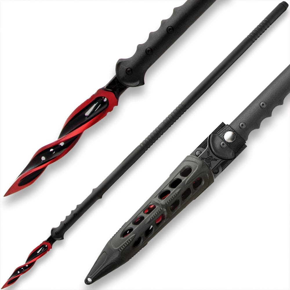 Cardinal Sin Cyclone Spear | 45 1/2" Overall Length | Three Spiraling Cutting Edges
