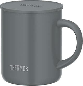 THERMOS Vacuum Insulated Mug with Lid 12 fl oz (350 ml) Dark Gray JDG-352C DGY