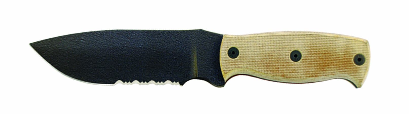 Afghan - Tan Micarta Serrated