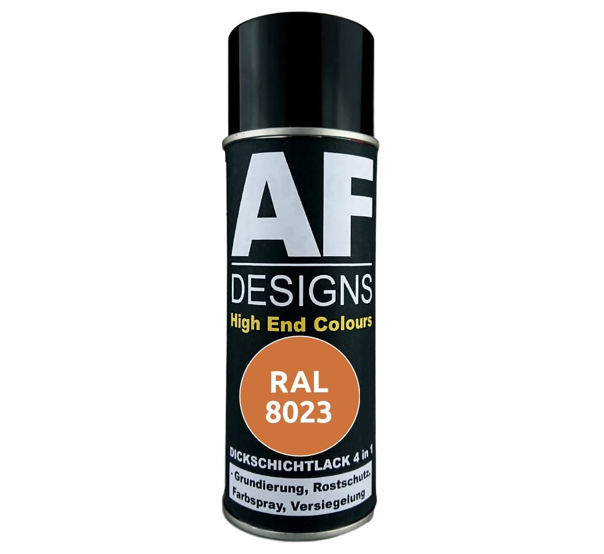 Alex Flittner Designs Rust Protection Paint 4-in-1 RAL 8023 Orange Brown Metal Protective Paint Spray Rust Protection Paint Spray Can