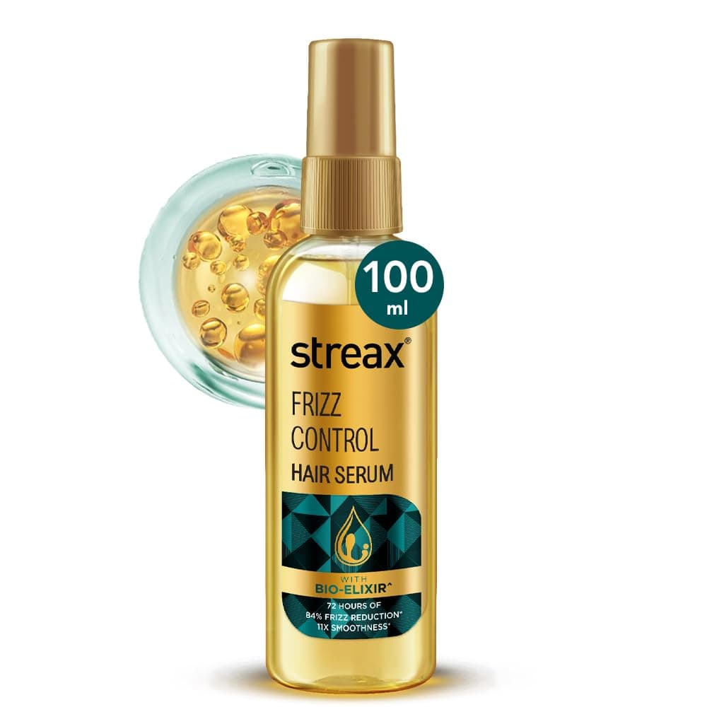 Streax Anti Split Hair serum, 100 ml I with Bio - Elixir I Controls split ends I 82% reduction in Split Ends I 60% reduction in dryness
