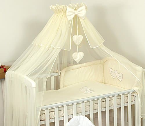 Baby COT/Bed Canopy Drape-Big 480cm Covers 4 Sides- Holder not Included (Cream)