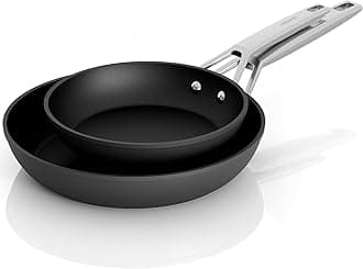 Non Stick Frying Pans, 10 Inch and 12 Inch Nonstick Frying Pan Set PFOA Free Non-Toxic, Skillet Set for Induction, Ceramic and Gas Cooktops