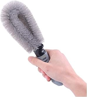 CarFrill Tyre Cleaning Brush Brush for Cleaning Car Wheel Hub Wheel Tyre Rim Scrub Brush Hub Clean Wash Useful Brush Car Truck Motorcycle Bike Washing Cleaning Tool,Set of 1 Pic Brushes