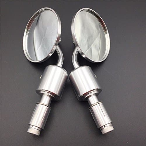 XKH Group Motorcycle A Set CNC Silver Rear View Handle Bar End Round Mirrors 7/8" For Honda CB1000R CB1300 CB600F Hornat CBF600 Shadow Valkyrie Magna Rebel XL1000V