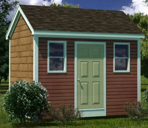 8x12 Shed Plans - How To Build Guide - Step By Step - Garden / Utility / Storage