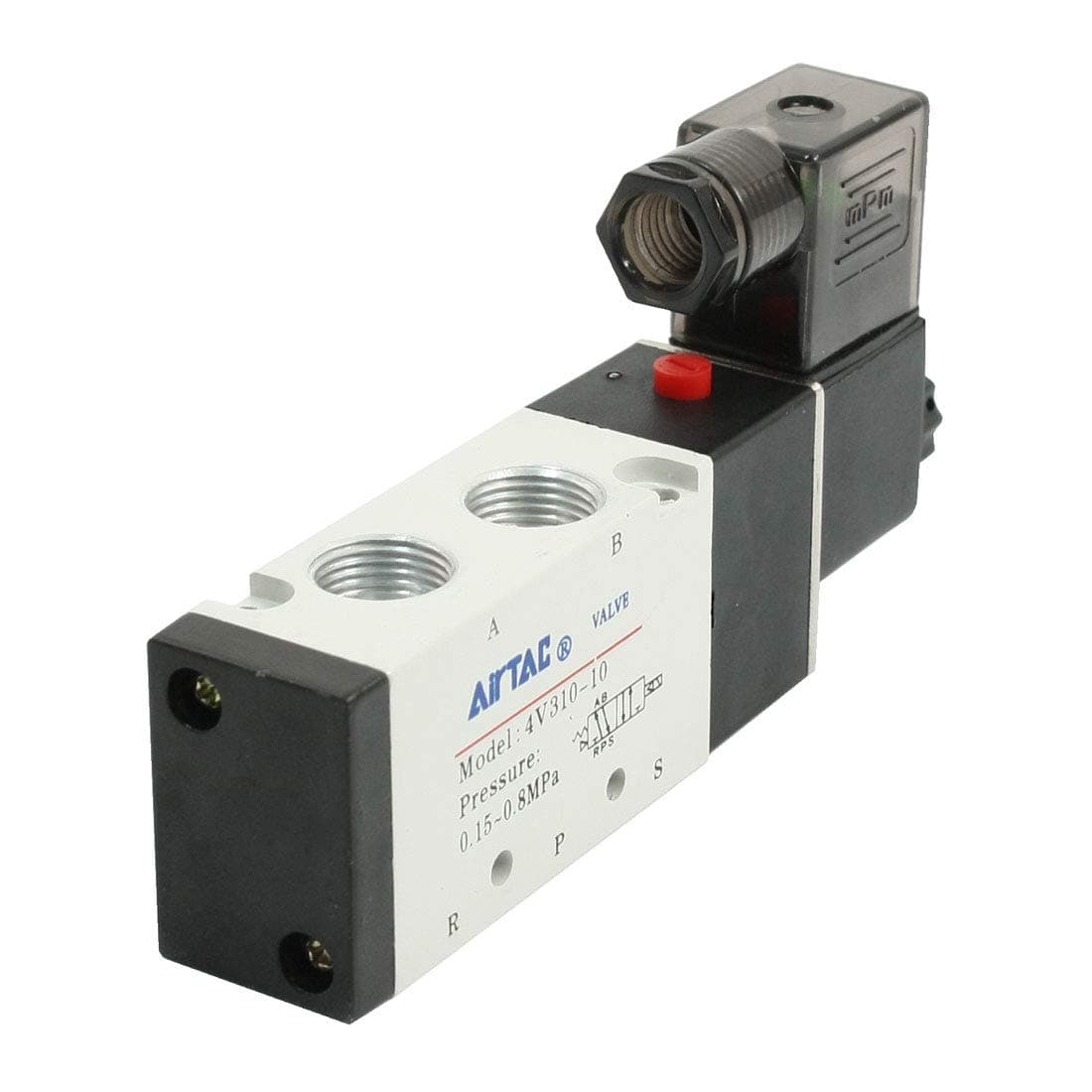 AexitSingle (Control electrical) Coil 2 Position 5 Way Solenoid Valve DC 12V 4W (82ry593qf214) 125mA 4V310-10