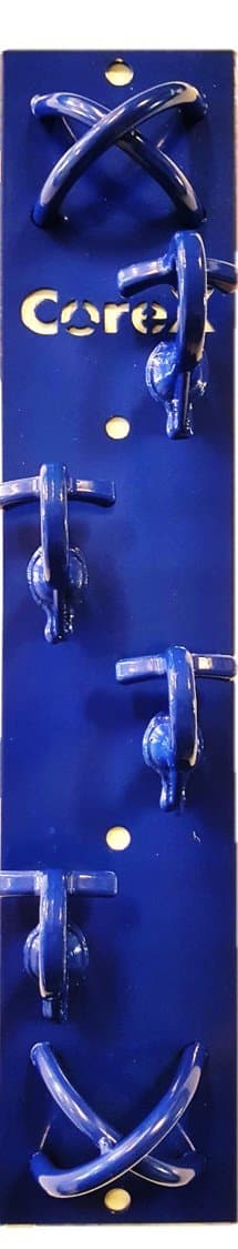 CoreX Core2Mount Multiple mounting Resistance and Bodyweight Strap Wall Mounts. Gym Storage Hooks. Gym Wall Mount.