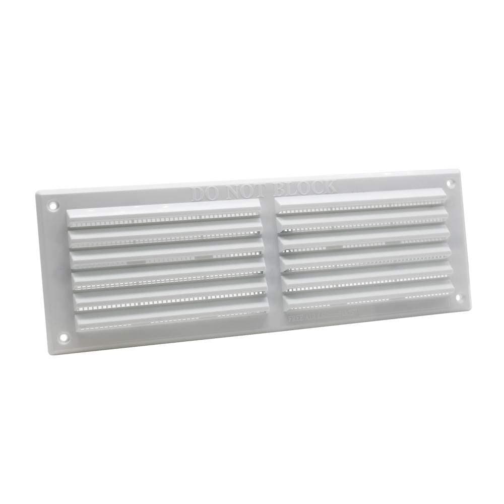 9X3 Louvre Ventilation Grille with Flyscreen - White
