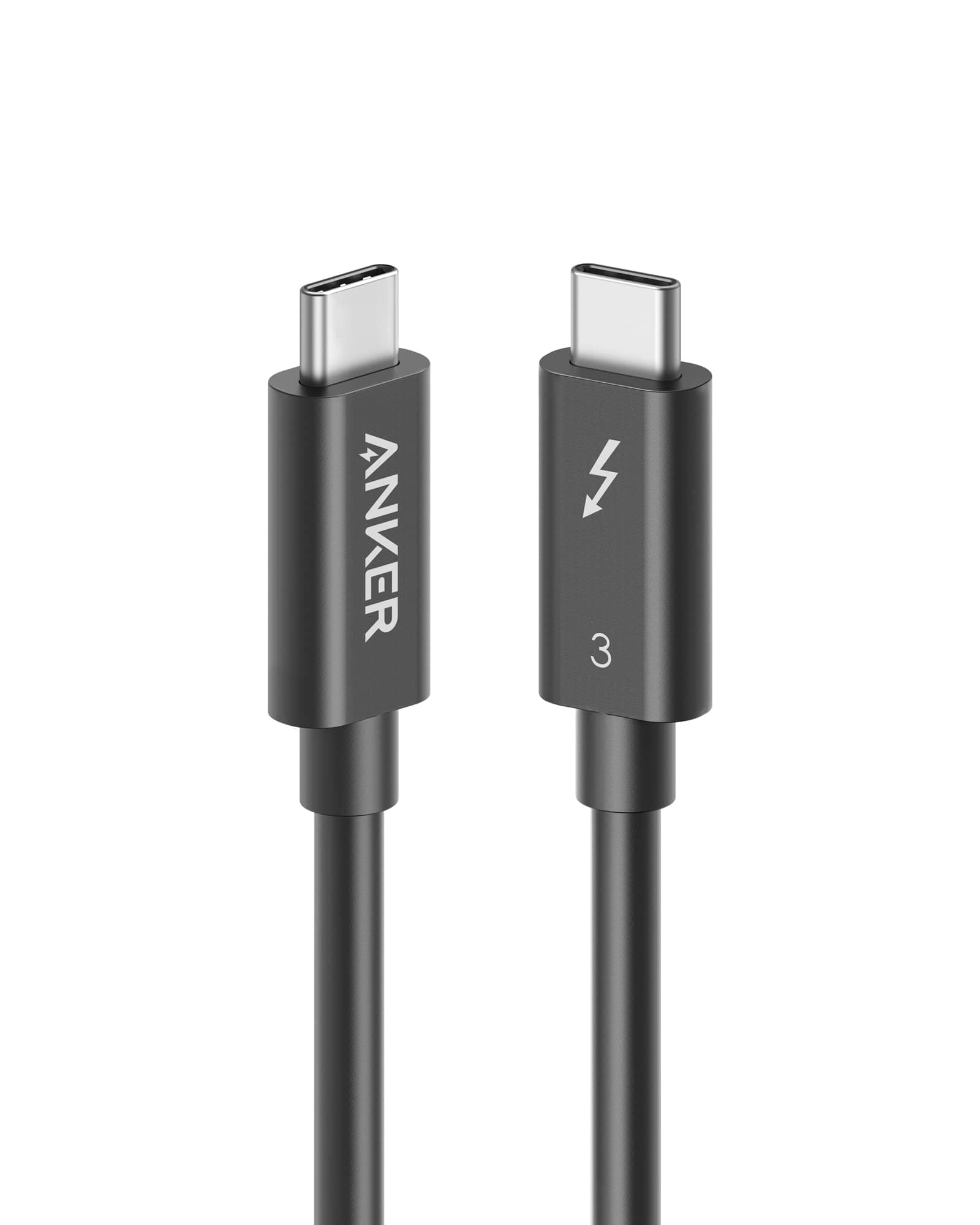 Anker [Intel Certified Thunderbolt 3 Cable 1.6 ft (USB-C to USB-C) Supports 100W Charging / 40Gbps Data Transfer Compatible with USB 3.1 Gen 1 and 2, Type-C Macbooks, iPad Pro 2020, iPad Air 4