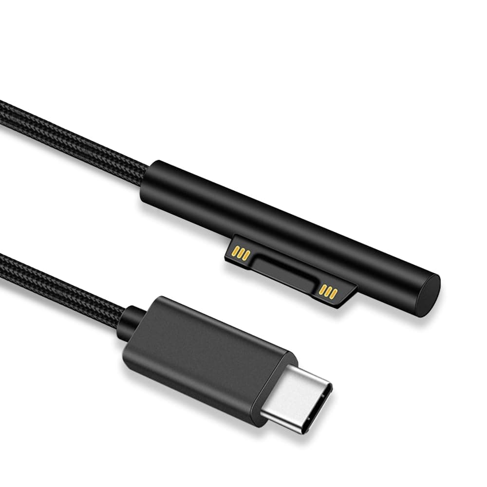 Surface Connect to USB C Cable 5ft, Aifulo PD USB C to Surface Pro Charging Cable for Microsoft Surface Pro 6, Surface Pro 5, Surface Pro 4, Surface Pro 3, Surface Book, Surface Go, Surface Laptop