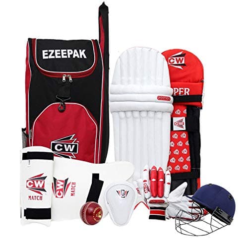 CW Player Choice Batting Cricket Kit Without Bat Right & Left Handed Complete Accessories Boys Cricket Equipment Full Kit (Full (Senr. 14+ Yr), Right)