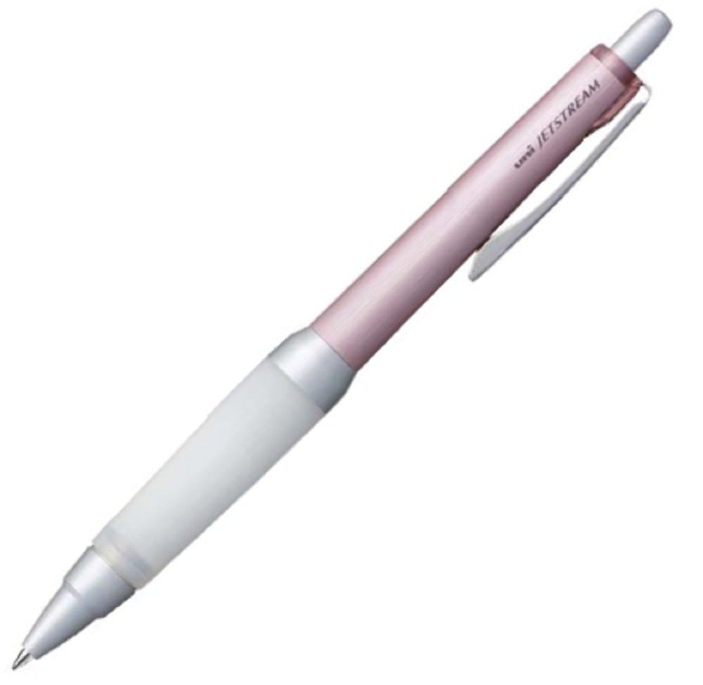 uni Alpha-Gel Jetstream 0.7 mm Ball Point Pen, Pink Body, Black Ink (SXN1000071P13)
