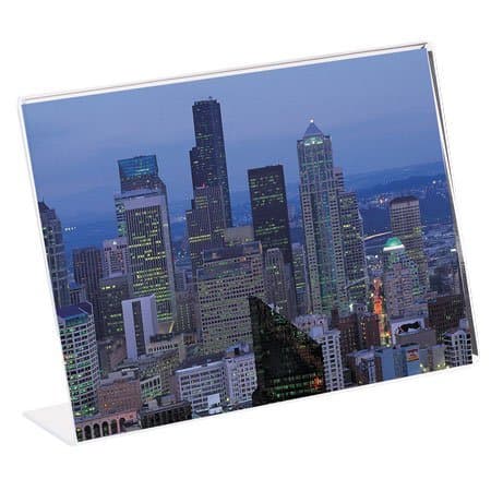 6x4" Horizontal Lucite L Shape Easel Picture Frames - Pack of 12