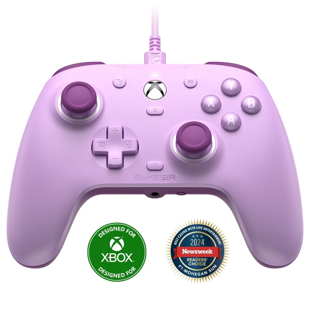 GameSir G7 SE Wired Controller for Xbox Series X|S, Xbox One & Windows 10/11, Plug and Play Gaming Gamepad with Hall Effect Joysticks/Hall Trigger, 3.5 mm Audio Jack (Purple)