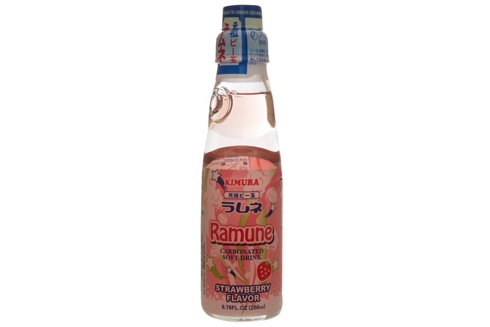 Ramune Strawberry 6.76 Ounce Bottle