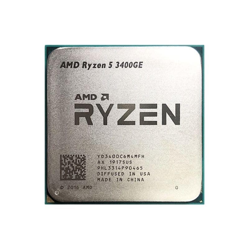 LANCHYAMD Ryzen 5 3400GE CPU Used 4-Core 8-Thread Desktop Processor 3.3 GHz 4M 35W Socket AM4