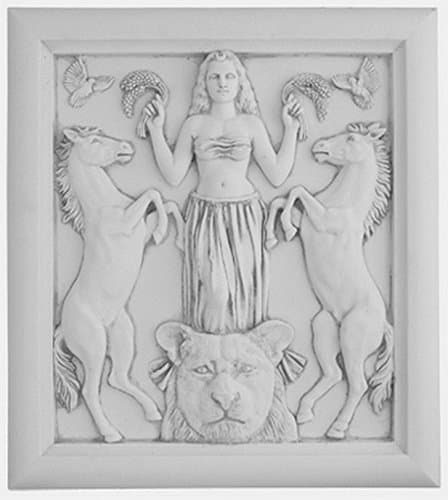 Astarte Dancing Semitic Goddess Statue Wall Decor Pagan Plaque