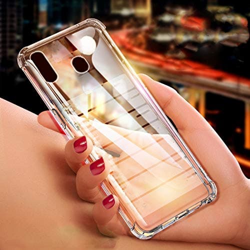 Compatible with Galaxy M20 Case,Clear Anti-Scratch Shock Absorption Cover Case for Samsung Galaxy M20 -Crystal Clear